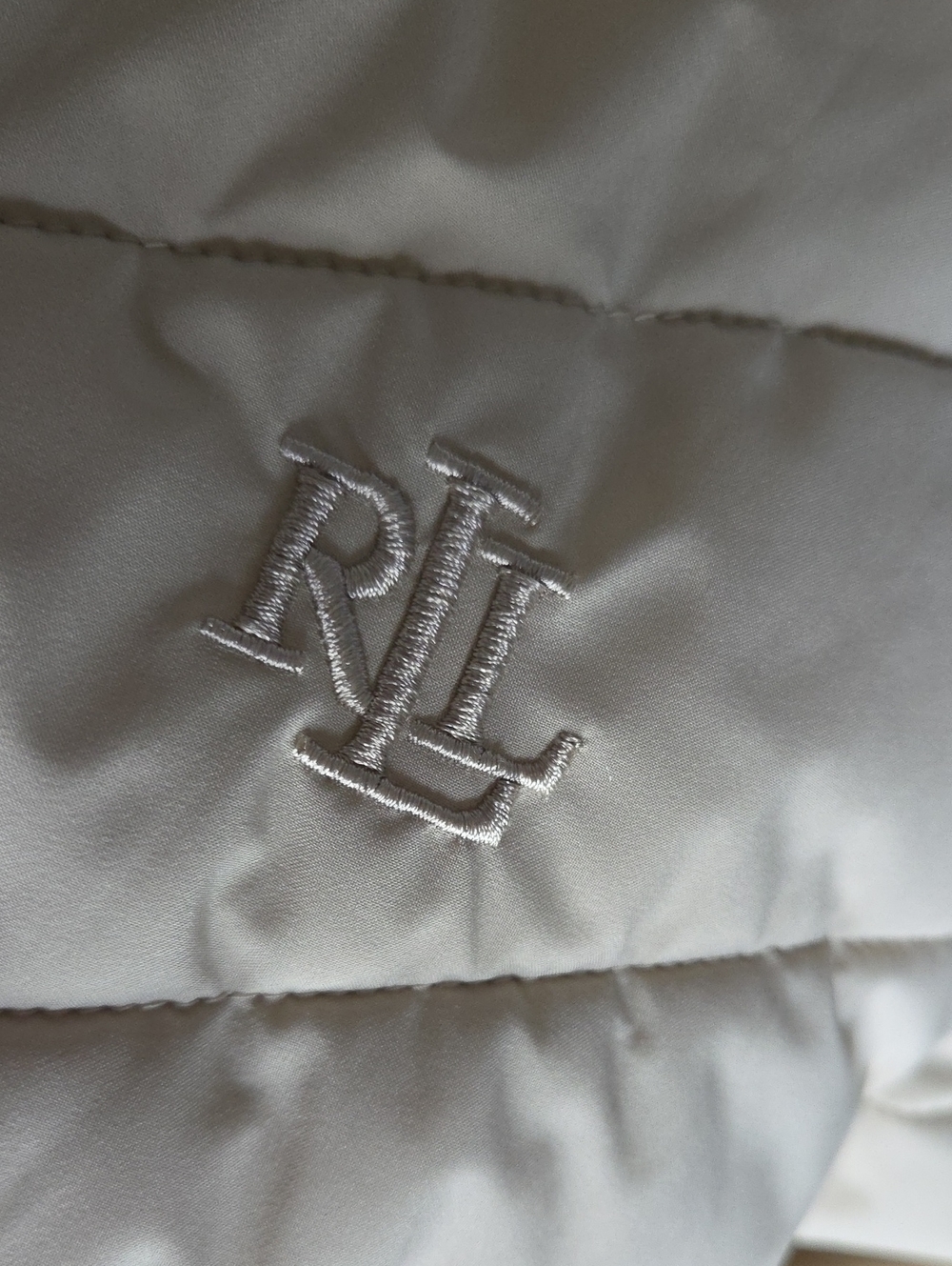 Lauren Ralph Lauren Cream Puffer Jacket - Picture 12 of 12